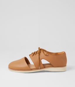 DERBY CUTOUT RL SOFT TAN LEATHER