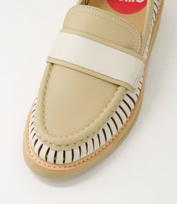 LOAFER RISE VENT RL LATTE MIX LEATHER