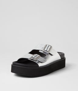 ACE SLIDE RL SILVER BLACK LEATHER