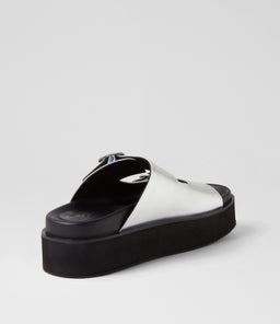 ACE SLIDE RL SILVER BLACK LEATHER
