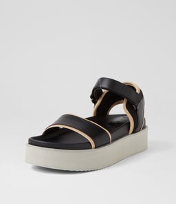 ACE SANDAL RL BLACK LATTE LEATHER