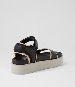 ACE SANDAL RL BLACK LATTE LEATHER