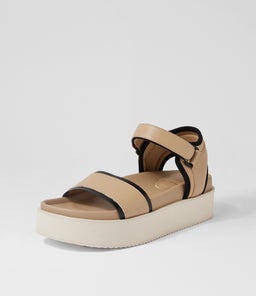 ACE SANDAL RL LATTE BLACK LEATHER