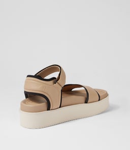 ACE SANDAL RL LATTE BLACK LEATHER