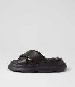 PORTO CROSS SLIDE RL ALL BLACK LEATHER