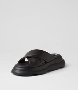 PORTO CROSS SLIDE RL ALL BLACK LEATHER