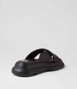 PORTO CROSS SLIDE RL ALL BLACK LEATHER