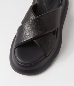 PORTO CROSS SLIDE RL ALL BLACK LEATHER