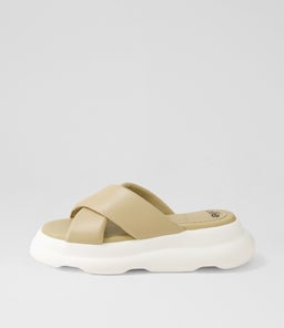 PORTO CROSS SLIDE RL LATTE LEATHER