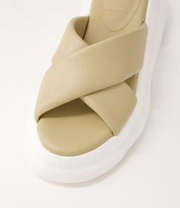 PORTO CROSS SLIDE RL LATTE LEATHER