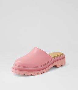 MULE STEP RL ALL BLUSH PINK LEATHER