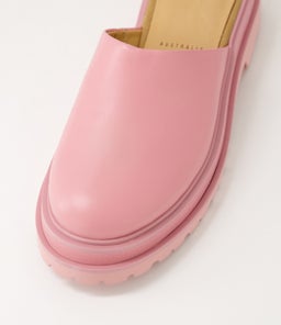 MULE STEP RL ALL BLUSH PINK LEATHER