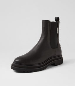 CHELSEA STEP RL ALL BLACK EMBELLISH LEATHER