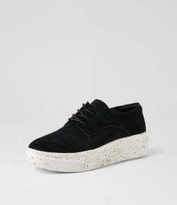 DERBY PIN PUNCH RL BLACK SUEDE