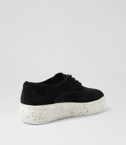 DERBY PIN PUNCH RL BLACK SUEDE