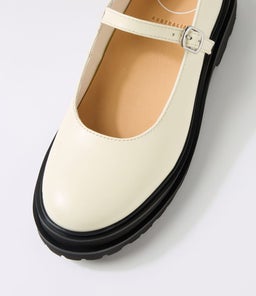 MARY JANE STEP RL BONE LEATHER
