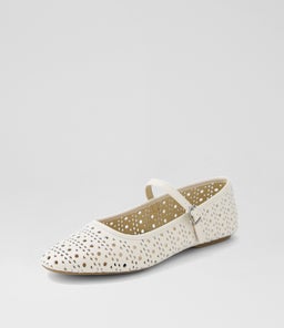 BALLET MARY JANE LASER RL BONE LEATHER