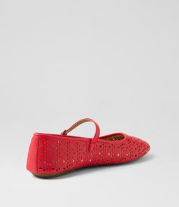 BALLET MARY JANE LASER RL FIESTA RED LEATHER