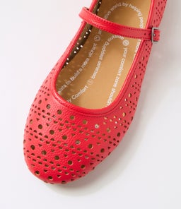BALLET MARY JANE LASER RL FIESTA RED LEATHER