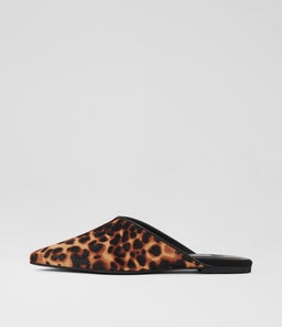POINTED MULE RL DK CAMEL LEOPARD PONY