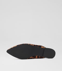 POINTED MULE RL DK CAMEL LEOPARD PONY