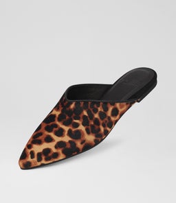 POINTED MULE RL DK CAMEL LEOPARD PONY