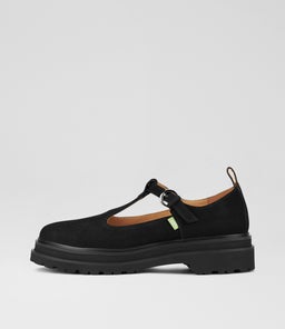 LOAFER T BAR STEP RL BLACK SUEDE