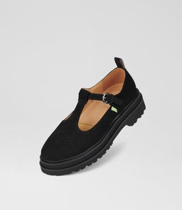 LOAFER T BAR STEP RL BLACK SUEDE