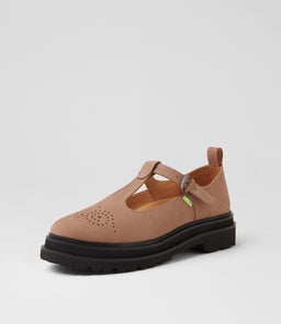 LOAFER T BAR STEP RL TAUPE SUEDE