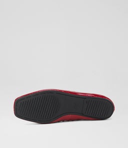 BALLET MARY JANE STUD RL MERLOT PATENT LEATHER