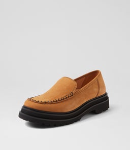 LOAFER STEP MOCCASIAN RL CHESTNUT NUBUCK