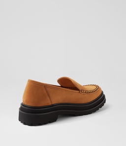 LOAFER STEP MOCCASIAN RL CHESTNUT NUBUCK