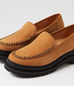 LOAFER STEP MOCCASIAN RL CHESTNUT NUBUCK