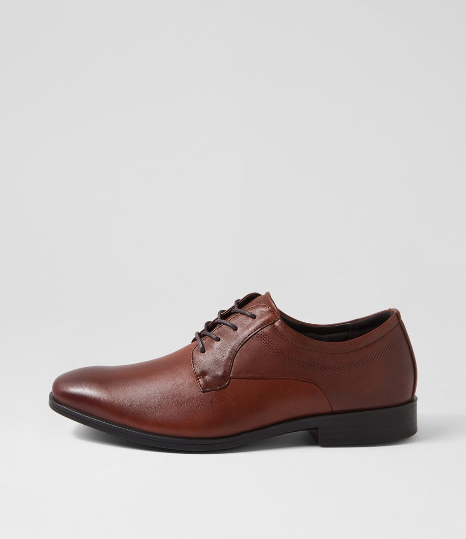 Volwell Tan Leather Lace Up Flats Volwell Tan Leather Lace Up Flats