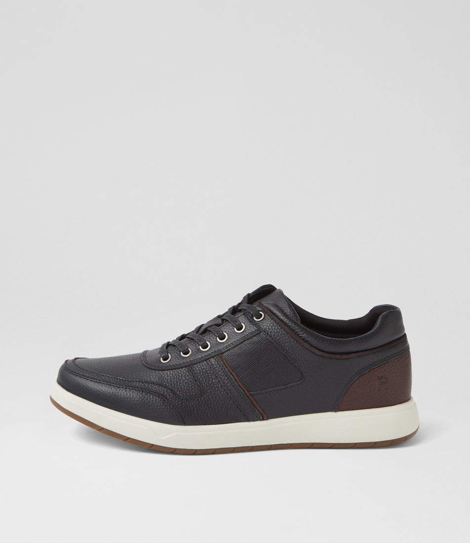 Zeus Black Leather Sneakers Zeus Black Leather Sneakers