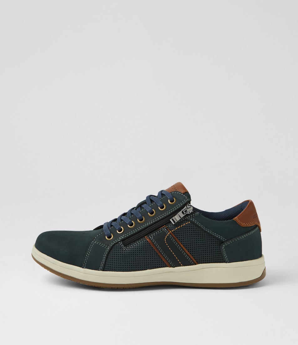 Jeraldo Navy Nubuck Lace Up Shoes