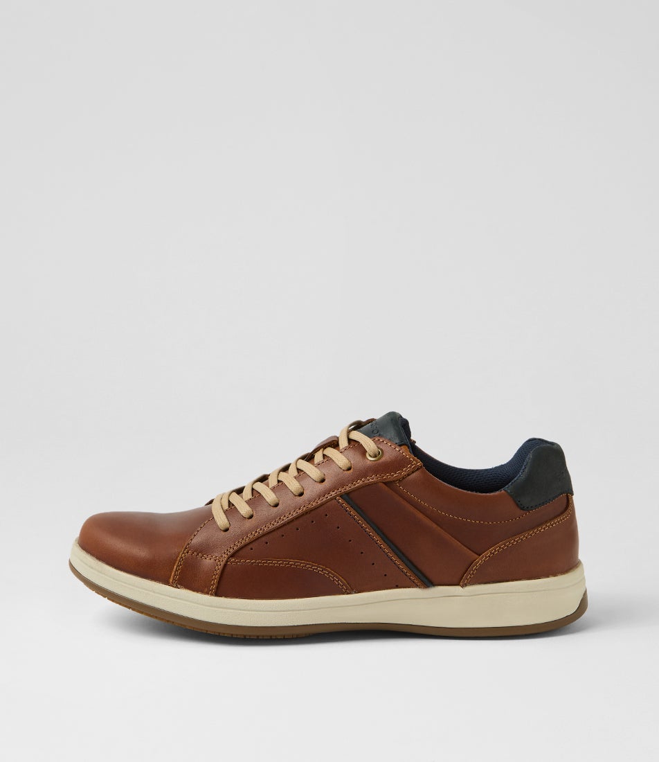 Jeb Cognac Leather Lace Up Shoes