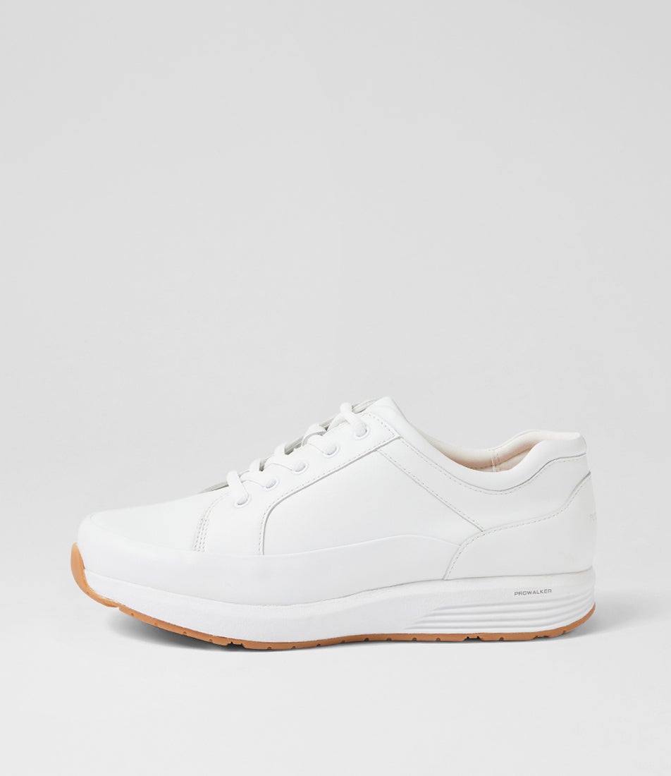 Prowalker White Gum Leather Sneakers Prowalker White Gum Leather Sneakers