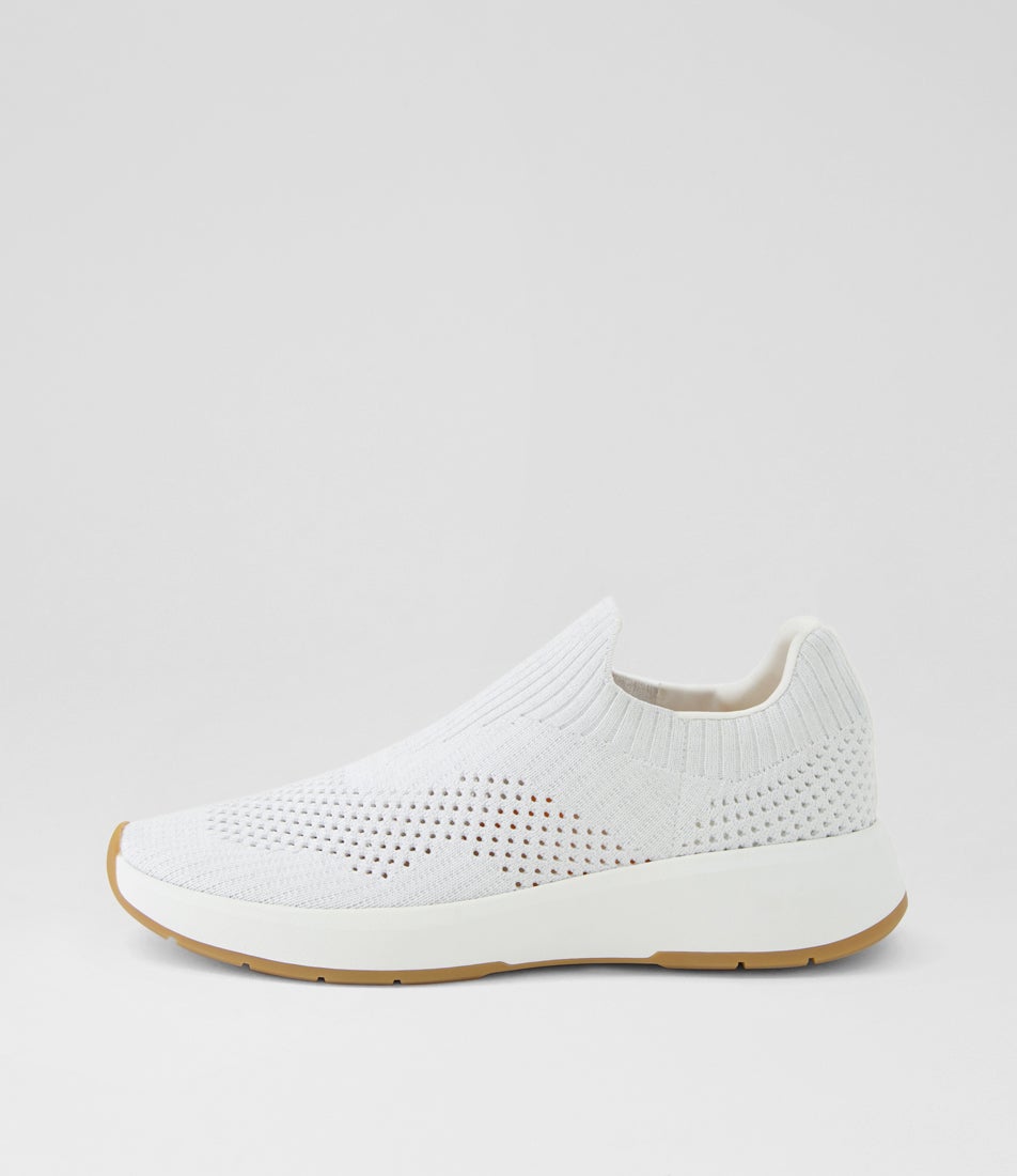 Tru Pace White Silver Knit Sneakers Tru Pace White Silver Knit Sneakers