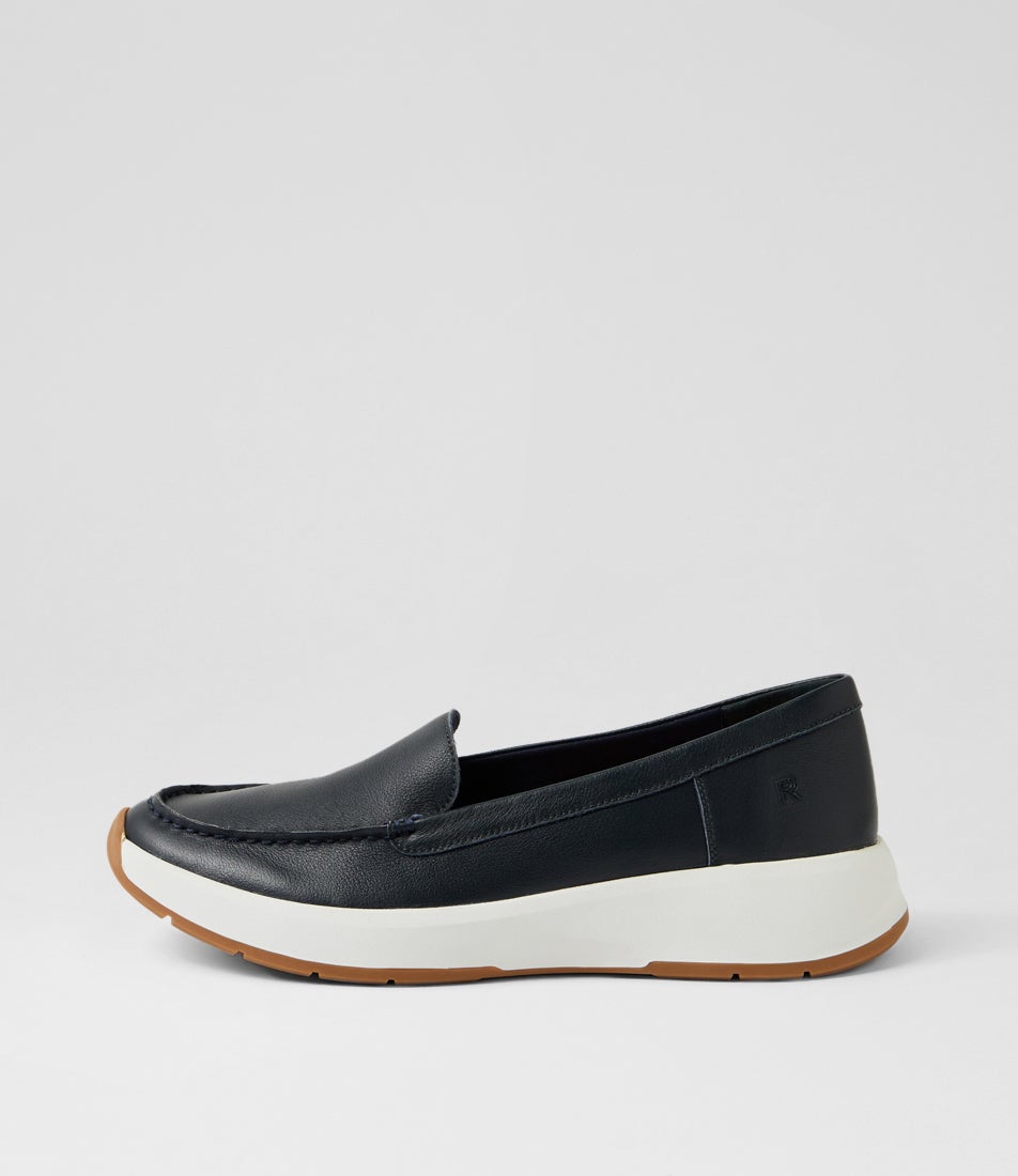 Tru Step Navy Leather Sneakers Tru Step Navy Leather Sneakers