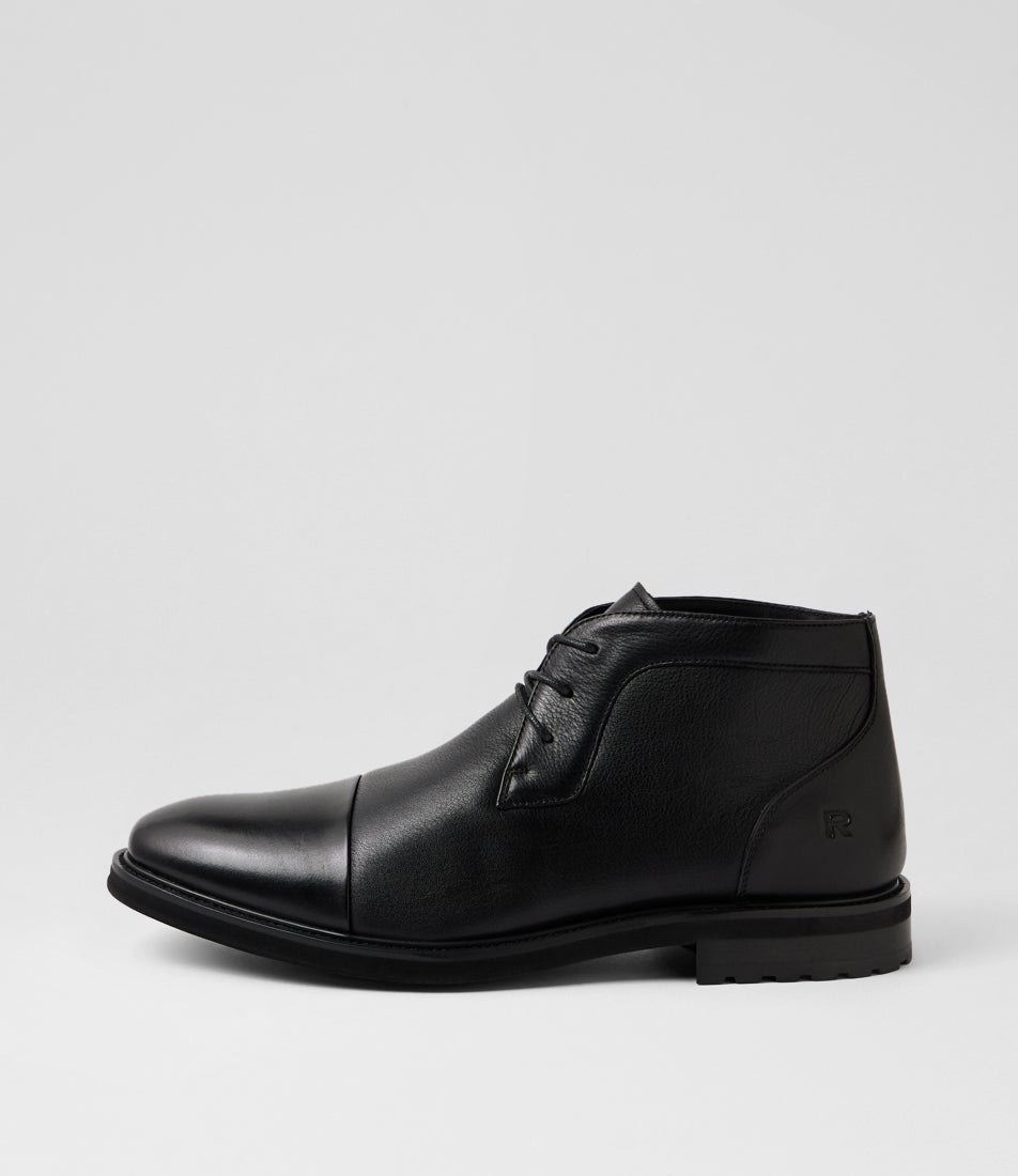 Bartime Black Leather Ankle Boots Bartime Black Leather Ankle Boots
