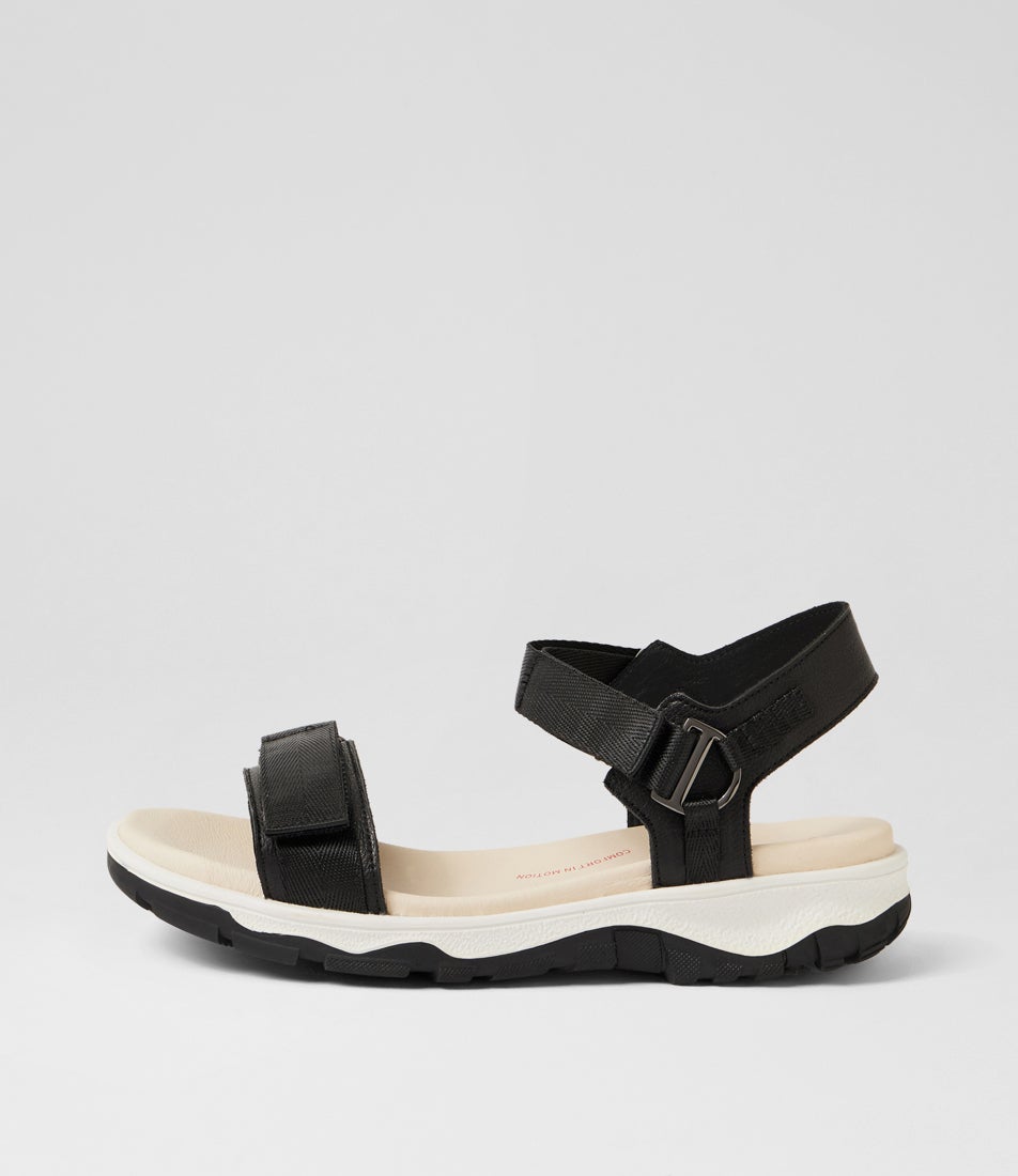 Ramble Black Leather Strappy Sandals Ramble Black Leather Strappy Sandals