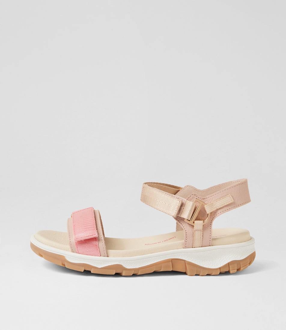 Ramble Taupe Rose Multi Leather Strappy Sandals Ramble Taupe Rose Multi Leather Strappy Sandals