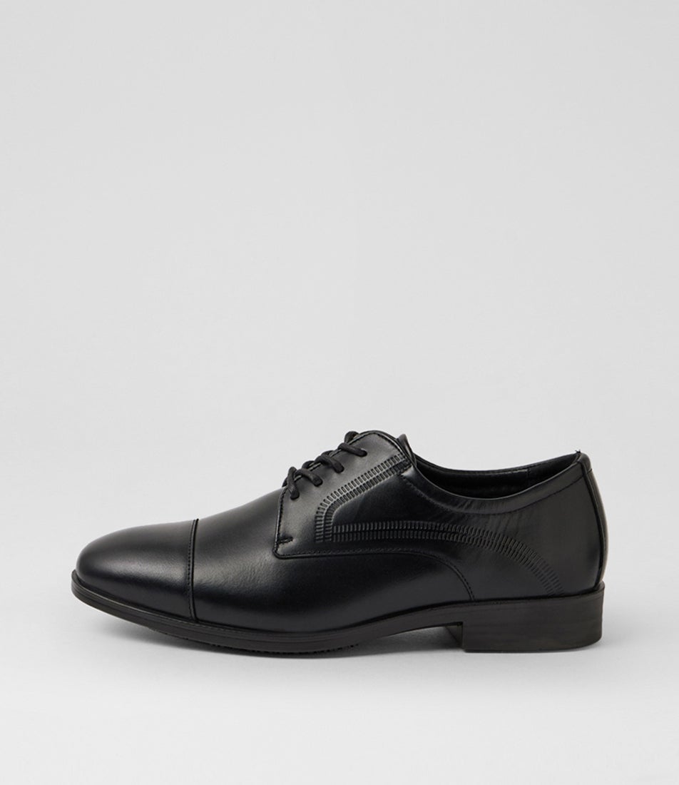 Volster Ee Wp Int Black Leather Lace Up Flats Volster Ee Wp Int Black Leather Lace Up Flats