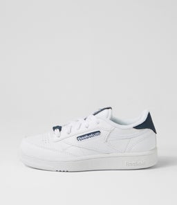 CLUB C JNR RZ WHITE BLUE GREY SMOOTH