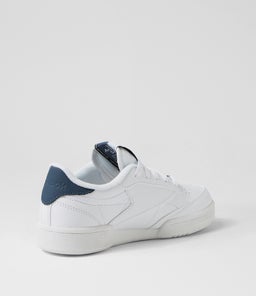 CLUB C JNR RZ WHITE BLUE GREY SMOOTH