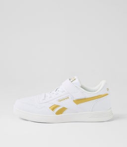 COURT ADVANCE ELASTIC JNR RZ WHITE GOLD SMOOTH
