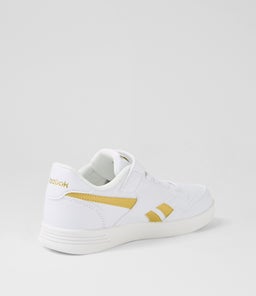 COURT ADVANCE ELASTIC JNR RZ WHITE GOLD SMOOTH