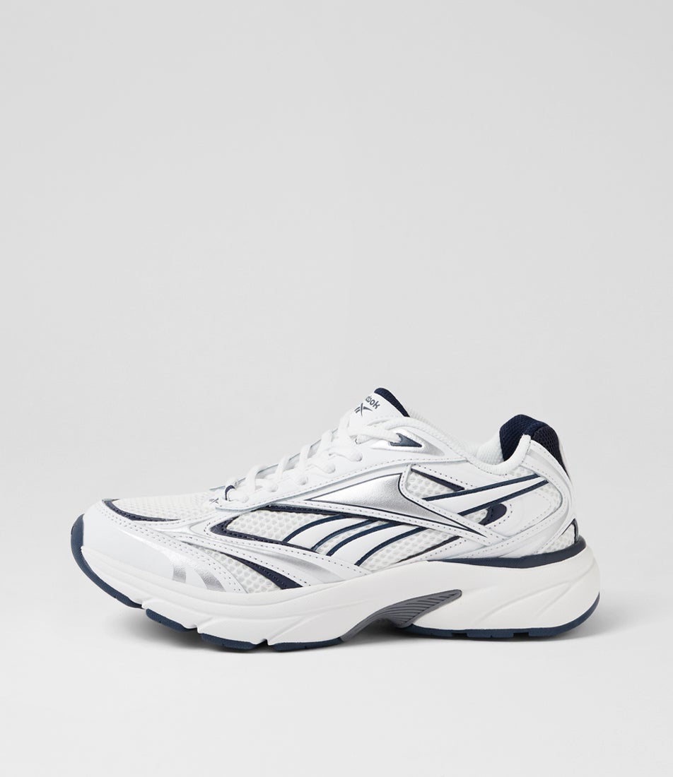 Belwave M White Silver Navy Mesh Sneakers