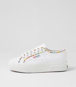 2740 MULTICOLOR BEADS S9 WHITE MULTI CANVAS